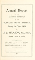 view [Report 1925] / Medical Officer of Health, Runcorn R.D.C.