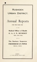 view [Report 1928] / Medical Officer of Health, Rushden U.D.C.