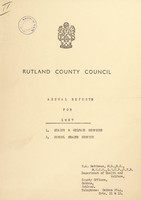 view [Report 1967] / Medical Officer of Health, Rutland County.