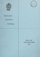 view [Report 1972] / Medical Officer of Health, Rutland County.