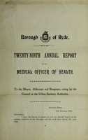 view [Report 1909] / Medical Officer of Health, Ryde Borough.