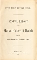 view [Report 1909] / Medical Officer of Health, Ryton U.D.C.