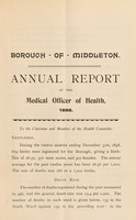 view [Report 1898] / Medical Officer of Health, Middleton Borough.