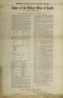 view [Report 1909] / Medical Officer of Health, Midsomer Norton U.D.C.