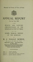 view [Report 1928] / Medical Officer of Health, Poole Borough.