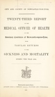 view [Report 1895] / Medical Officer of Health, Newcastle-upon-Tyne City & County.