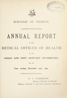 view [Report 1903] / Medical Officer of Health, Preston County Borough.