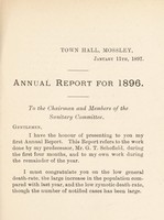 view [Report 1896] / Medical Officer of Health, Mossley Urban Sanitary District.