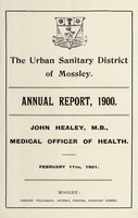 view [Report 1900] / Medical Officer of Health, Mossley Urban Sanitary District.