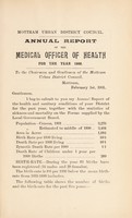 view [Report 1900] / Medical Officer of Health, Mottram U.D.C.