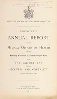 view [Report 1906] / Medical Officer of Health, Newcastle-upon-Tyne City & County.