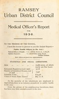 view [Report 1936] / Medical Officer of Health, Ramsey U.D.C.