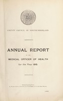 view [Report 1919] / Medical Officer of Health, Northumberland County Council.