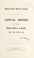 view [Report 1925] / Medical Officer of Health, Repton R.D.C.