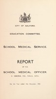 view [Report 1933] / School Medical Officer of Health, Salford.