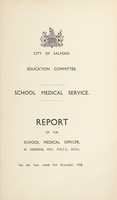 view [Report 1938] / School Medical Officer of Health, Salford.