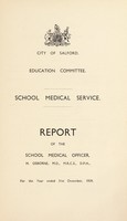 view [Report 1939] / School Medical Officer of Health, Salford.