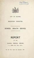 view [Report 1950] / School Medical Officer of Health, Salford.