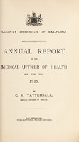 view [Report 1919] / Medical Officer of Health, Salford County Borough.