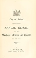 view [Report 1934] / Medical Officer of Health, Salford County Borough.