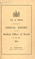 view [Report 1935] / Medical Officer of Health, Salford County Borough.