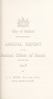 view [Report 1948] / Medical Officer of Health, Salford County Borough.