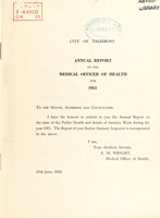 view [Report 1951] / Medical Officer of Health, Salisbury (New Sarum) City.