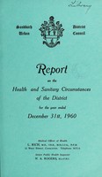 view [Report 1960] / Medical Officer of Health, Sandbach U.D.C.