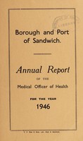 view [Report 1946] / Medical Officer of Health, Sandwich Borough & Port.