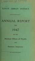 view [Report 1947] / Medical Officer of Health, Sandy U.D.C.