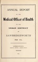 view [Report 1913] / Medical Officer of Health, Sawbridgeworth U.D.C.