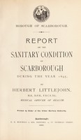 view [Report 1895] / Medical Officer of Health, Scarborough Borough.