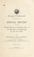 view [Report 1930] / Medical Officer of Health, Scarborough Borough.