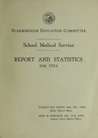 view [Report 1924] / School Medical Officer of Health, Scarborough.