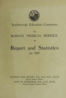 view [Report 1927] / School Medical Officer of Health, Scarborough.