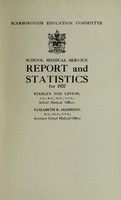 view [Report 1937] / School Medical Officer of Health, Scarborough.