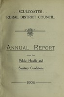 view [Report 1908] / Medical Officer of Health, Sculcoates R.D.C.