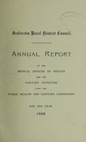 view [Report 1925] / Medical Officer of Health, Sculcoates R.D.C.