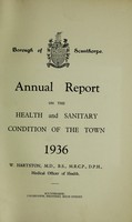 view [Report 1936] / Medical Officer of Health, Scunthorpe Borough.