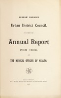 view [Report 1906] / Medical Officer of Health, Seaham Harbour U.D.C.