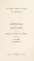 view [Report 1956] / Medical Officer of Health, Sedgefield (Union) R.D.C.
