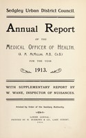 view [Report 1913] / Medical Officer of Health, Sedgley U.D.C.