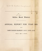 view [Report 1903] / Medical Officer of Health, Sefton R.D.C.