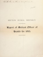 view [Report 1913] / Medical Officer of Health, Sefton R.D.C.