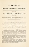 view [Report 1903] / Medical Officer of Health, Selby U.D.C.