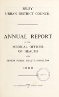 view [Report 1968] / Medical Officer of Health, Selby U.D.C.
