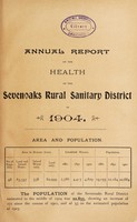 view [Report 1904] / Medical Officer of Health, Sevenoaks R.D.C.