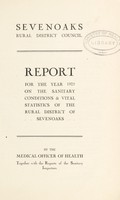 view [Report 1925] / Medical Officer of Health, Sevenoaks R.D.C.