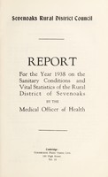 view [Report 1938] / Medical Officer of Health, Sevenoaks R.D.C.