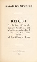 view [Report 1939] / Medical Officer of Health, Sevenoaks R.D.C.